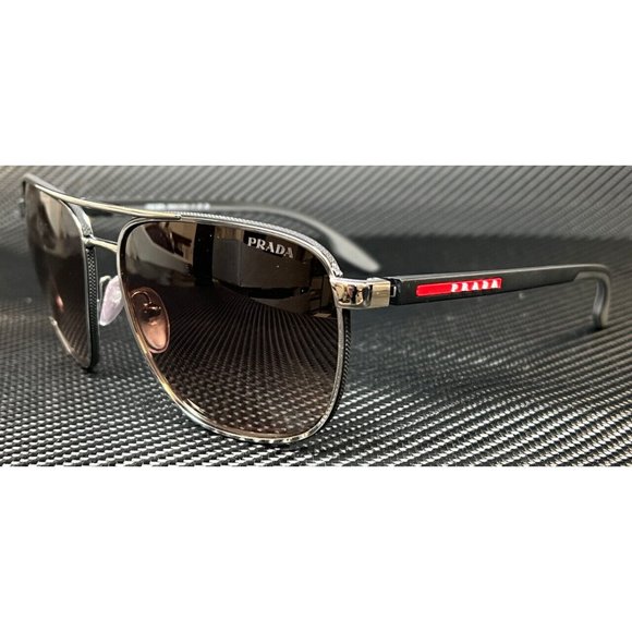 Prada Gunmetal Men's 62mm Sunglasses - Picture 4 of 4
